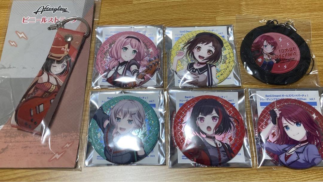 Amazon.co.jp: バンドリ 缶バッジ KV 6周年 アフグロ 蘭 モカ ひまり